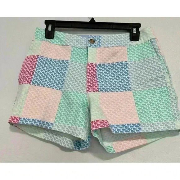Vineyard Vines Pants - VINEYARD VINES shorts pastels, size‎ 0 patchwork short pink, blue
